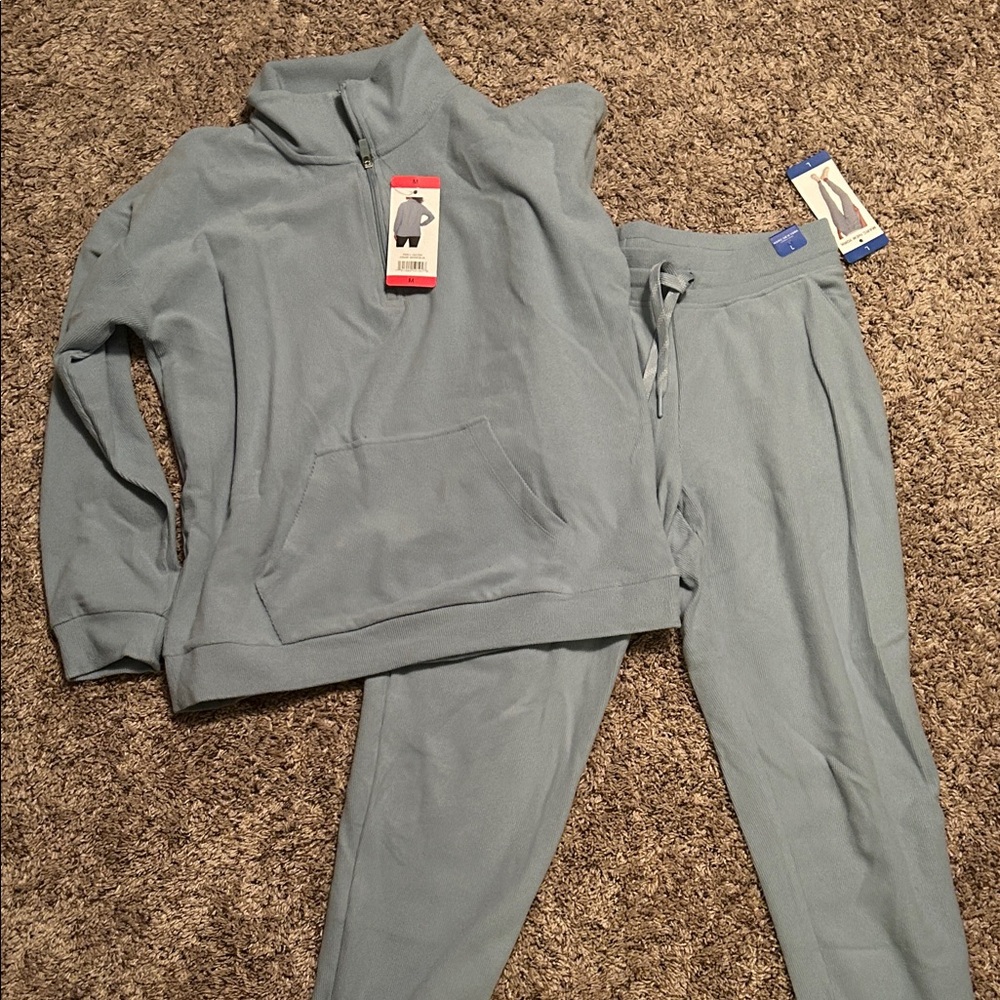 Marc New York Blue Jumpsuit Set